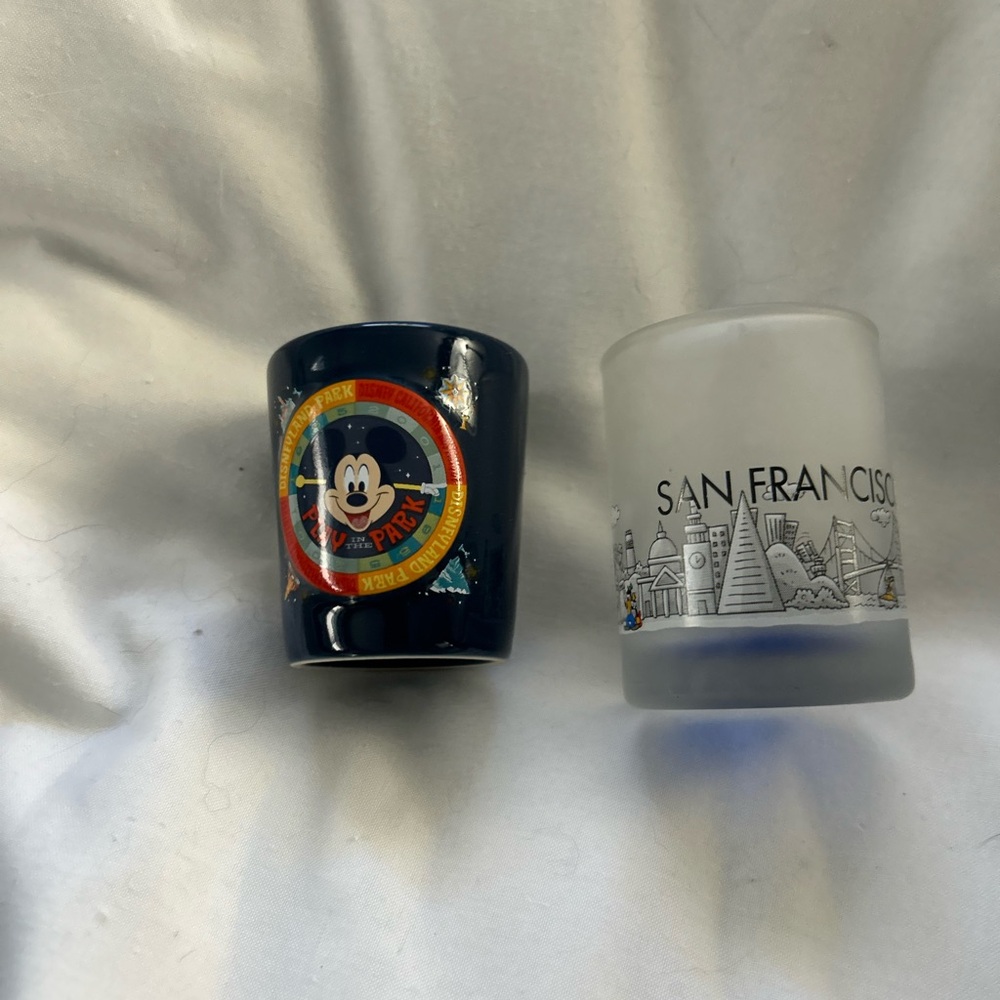 Disney and San Francisco Shot Glass Set